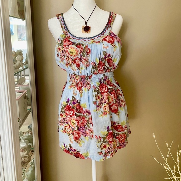 Tops - Avila Floral Tank Top